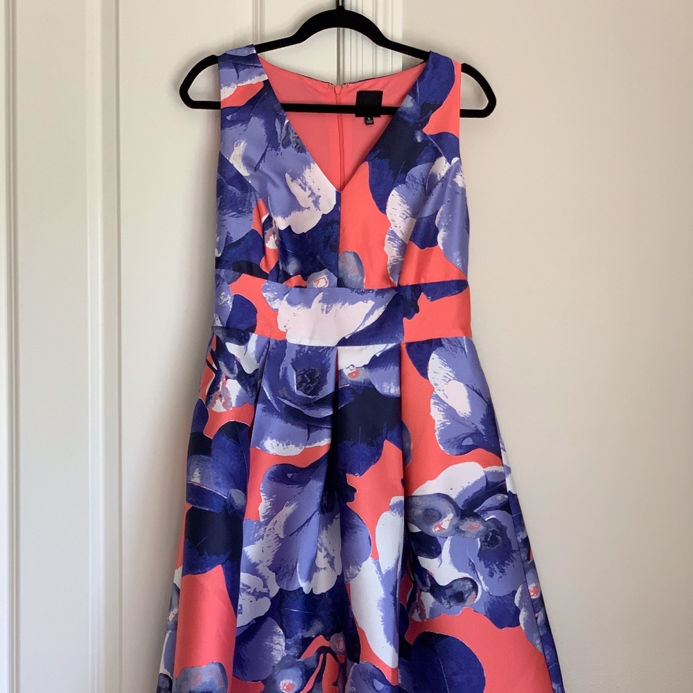 Hi-Lo Midi Floral Dress